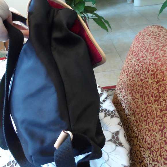 Kate Spade NY Black Nylon Backpack W/Beige Leather Trim main image 11